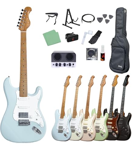 Amazon | 【Sylpheed】 ストラトキャスタータイプ エレキギター ローズ